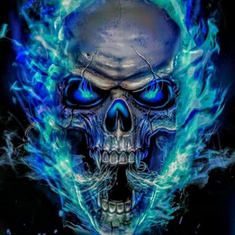 Create meme: cool skulls, blue skull, skull