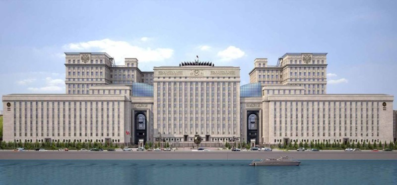 Create meme: building of the Ministry of Defense of the Russian Federation, Ministry of Defense of the Russian Federation building, The Ministry of Defense on the Frunzenskaya embankment