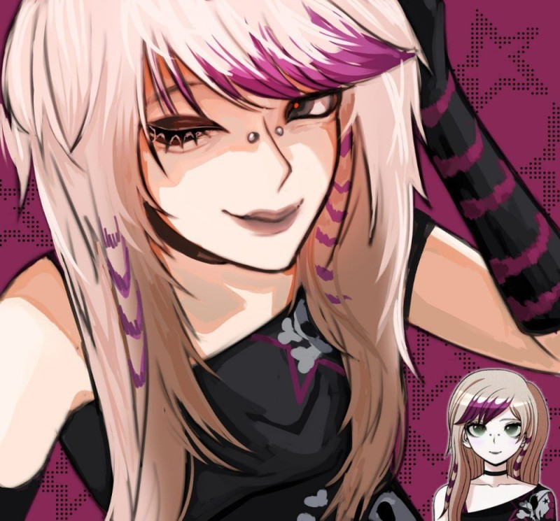 Создать мем: джунко из джо джо, мукуро икусаба джунко, danganronpa junko enoshima