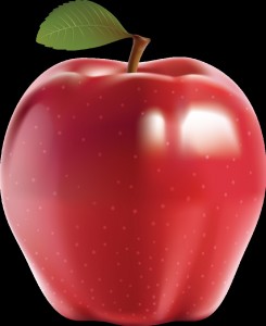 Create meme: Apple on white background, apple fruit, apple