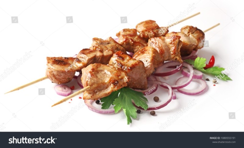 Create meme: grilled pork , barbecue chicken fillet, chicken kebab