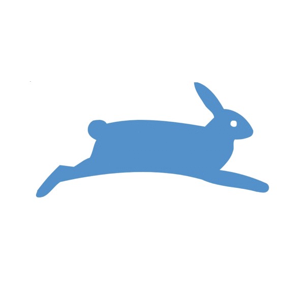 Create meme: rabbit symbol, rabbit silhouette, rabbit logo