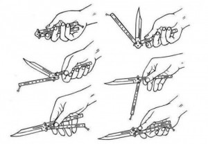 Create meme: butterfly knife, Butterfly knife