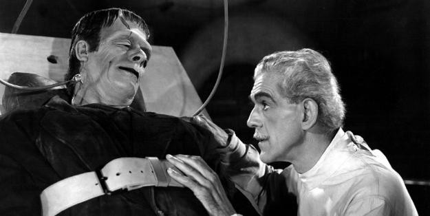 Create meme: The House of Frankenstein 1944 film, Frankenstein , Boris Karloff Frankenstein