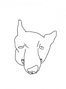 Создать мем: how to draw, wolf face, drawing