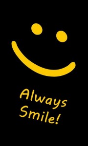 Create meme: smile Wallpaper, smiley, yellow smiley on a black background