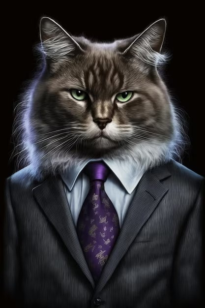 Create meme: portrait of a cat , cat big , cat art