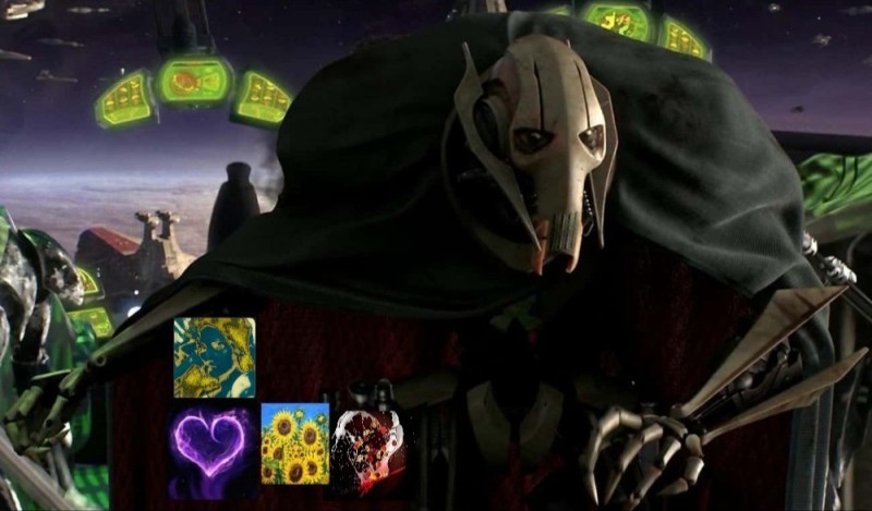 Create meme: Grievous Star Wars without a Mask, General grievous, grievous star wars