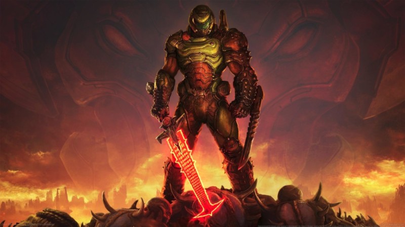 Создать мем: палач рока doom, doom 2016 палач рока, игра doom eternal