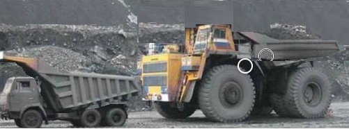 Create meme: belaz quarry dump truck quarry excavator, dump truck BelAZ, mining truck
