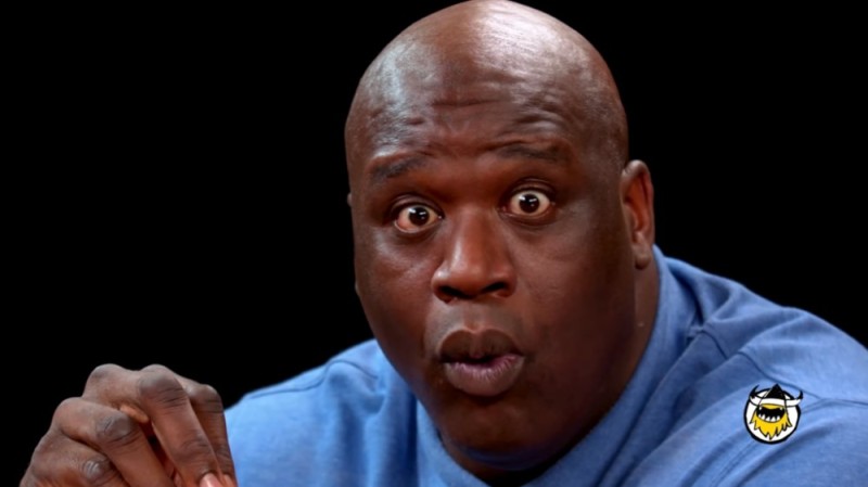 Create meme: Shaquille o'neal, Surprised Shaquille O'Neal, the surprised meme