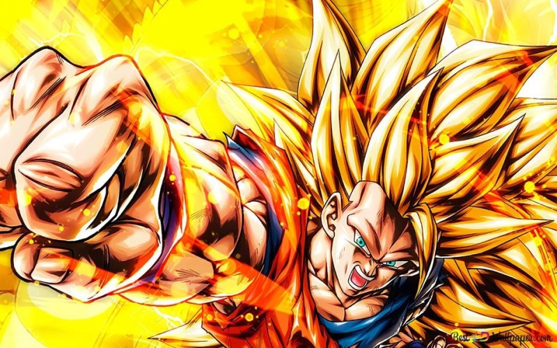 Create meme: goku super saiyan 3, super saiyan 3, rage anime dragonball