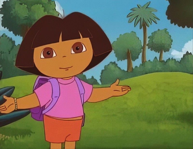 Create meme: Dasha Pathfinder rogue, Dora the Explorer cartoon, the rogue Dasha the traveler