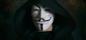 Создать мем: анонимус маска, самый известный хакер, атака