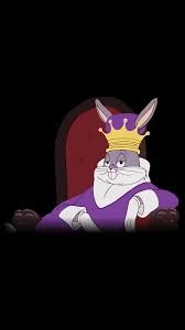 Создать мем: bugs bunny, толстый багз банни мем, кролик в короне из мультика