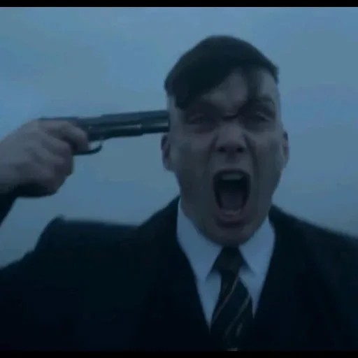 Create meme: Thomas Shelby with a gun to his temple, Thomas shelby peaky Blinders, thomas shelby meme