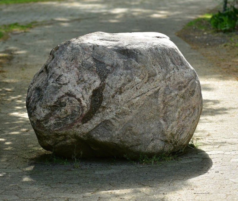 Create meme: the boulder stone is large, stone , stone boulder