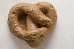 Create meme: pretzel, a photo of shit on a white background, dog poo