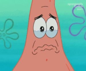 Create meme: Patrick chewing, GIF dumb Patrick, Patrick crying photos