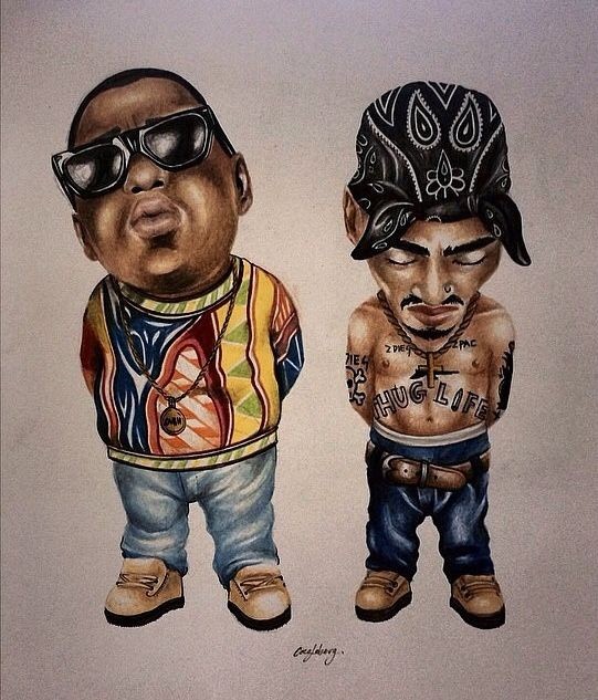 Создать мем: фигурки рэперов, 2pac biggie toy, biggie smallz