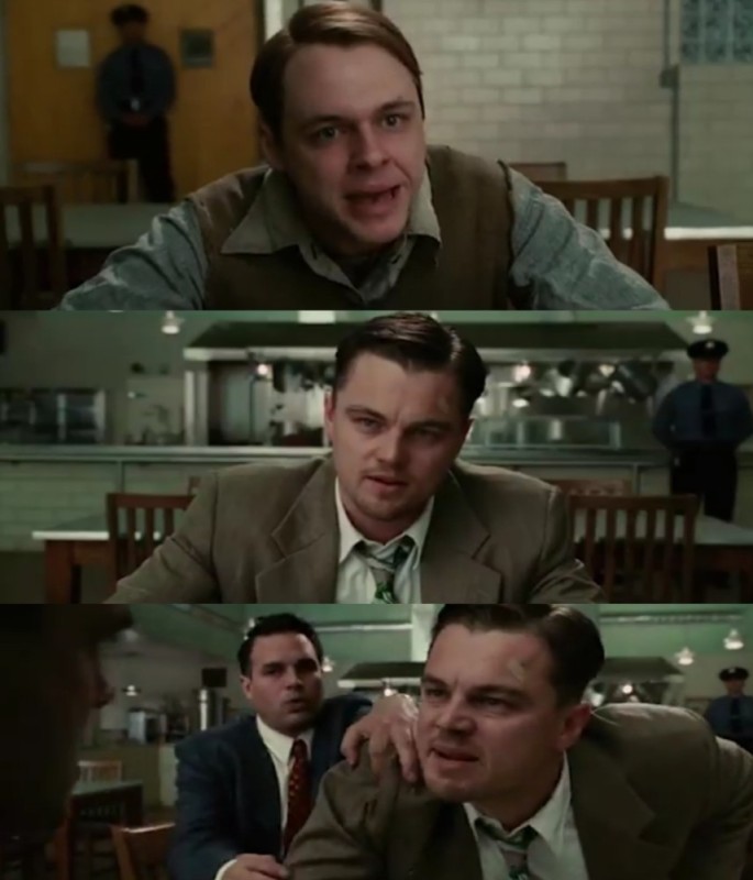 Create meme: meme DiCaprio shutter island, DiCaprio shutter island, leonardo dicaprio island