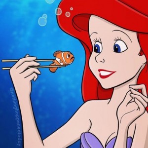 Create meme: the cartoon characters, cartoon, The little mermaid