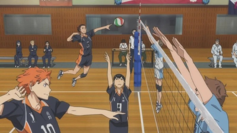 Create meme: Karasuno volleyball hinata attack, anime volleyball, haikyuu!!