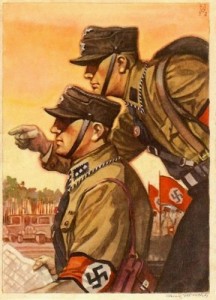 Создать мем: штурмовики са, nazi propaganda, ww 2