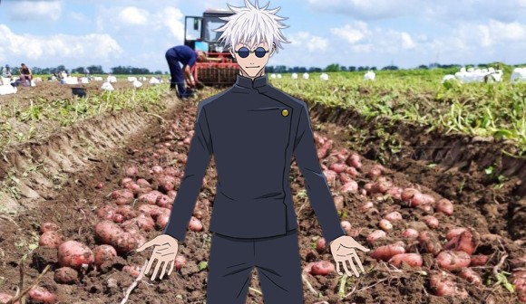 Create meme: harvesting potatoes, potato cultivation, it's time to plant potatoes