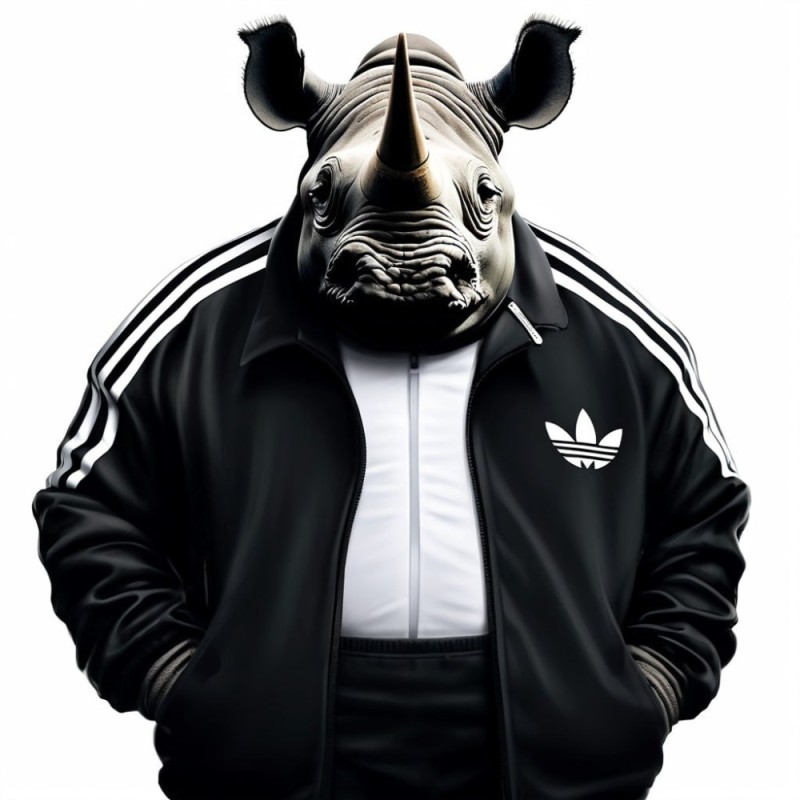 Create meme: wolf well wait Adidas, bear in Adidas, Wolf wait a minute in an adidas suit