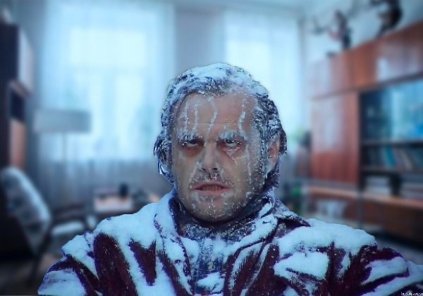 Create meme: frozen, Jack Nicholson the shining , Radiance the forecastle is frozen
