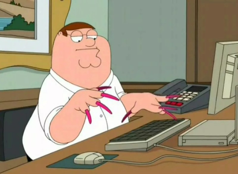 Create meme: Peter Griffin , Peter Griffin with nails, meme family guy 