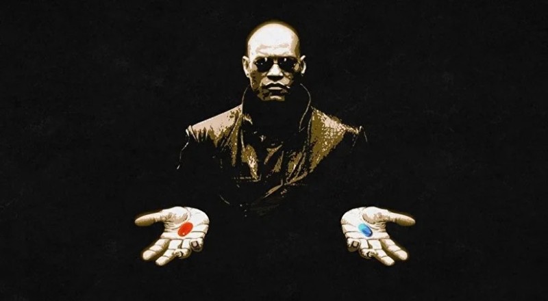 Create meme: morpheus red and blue pill, Morpheus 2 tablets, morpheus offers pills