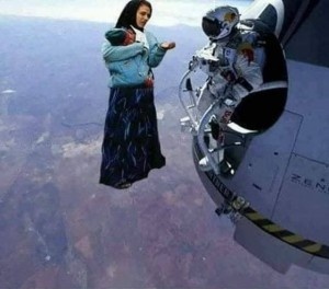 Create meme: jumping, Gypsies in space, jump from space