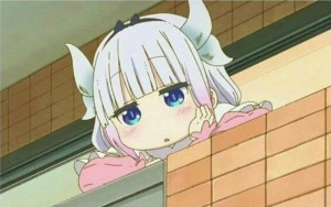 Create meme: kanna kamui, loli maid Kobayashi, kanna