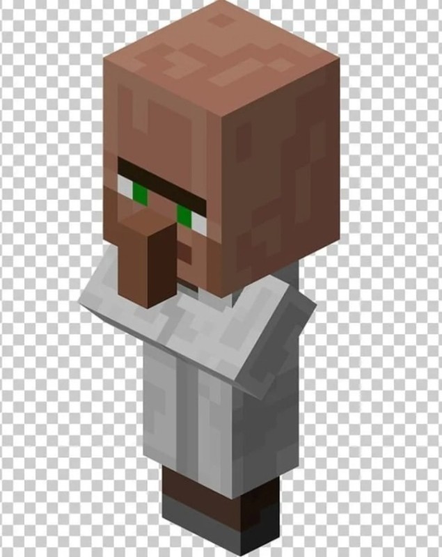 Create meme: minecraft resident farmer, a peaceful resident of minecraft, a resident from minecraft