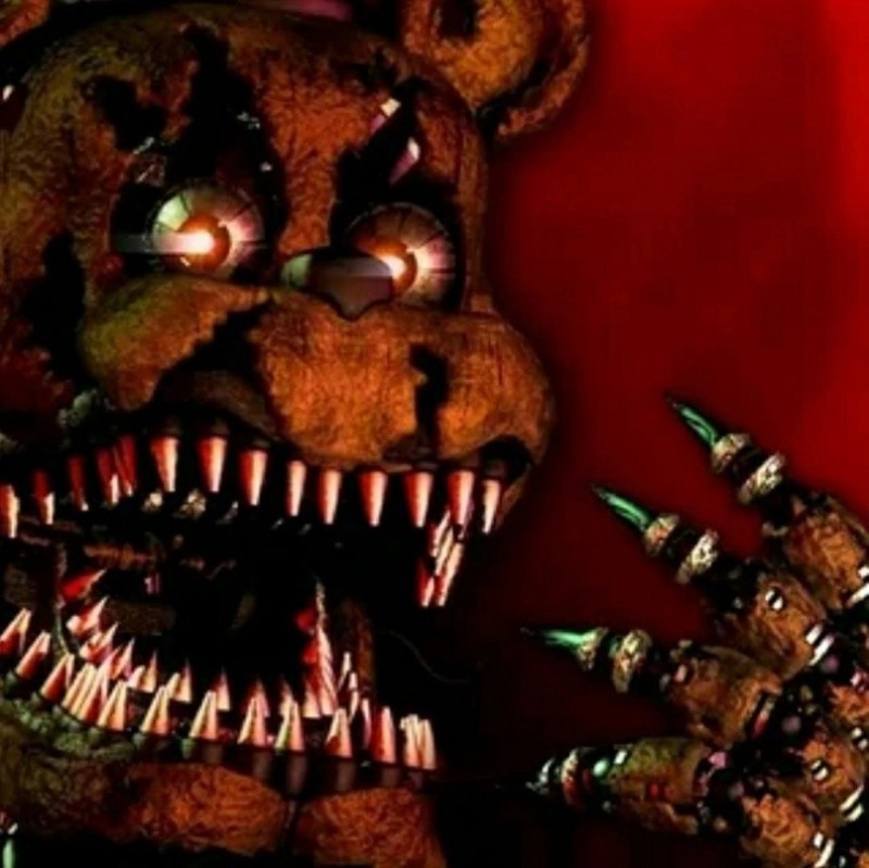 Create meme: fnaf 4 animatronics, The dreadful Freddy Screamer, Freddy is a nightmare