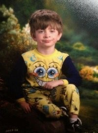 Create meme: pajamas spongebob, when, boy in pajamas spongebob