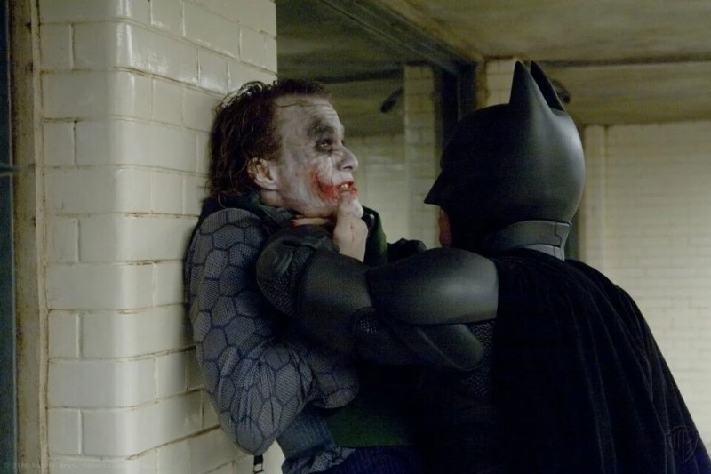 Create meme: the dark knight 2008 , Batman the Dark Knight interrogates the Joker, Christopher Nolan's batman