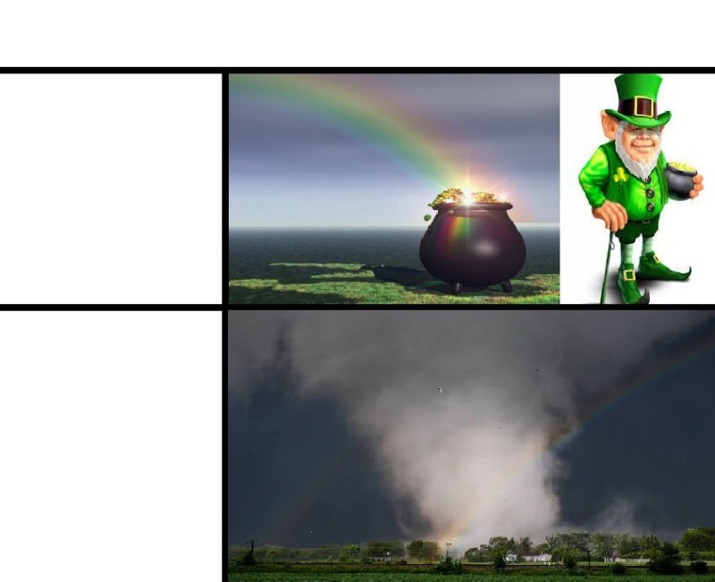 Create meme: leprechaun St. Patrick, blurred image, leprechaun harry Potter