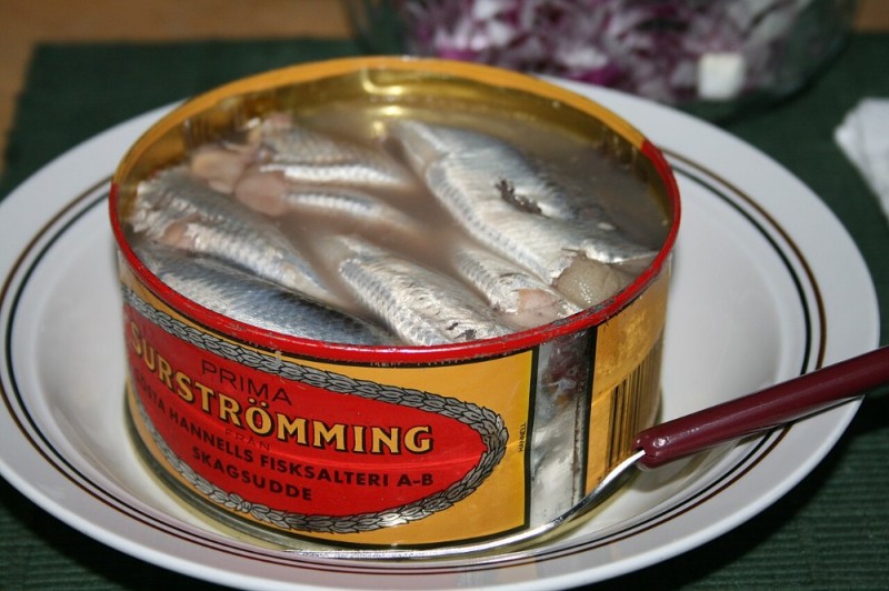 Create meme: surstremming, Swedish fish surstremming, Swedish herring surstremming