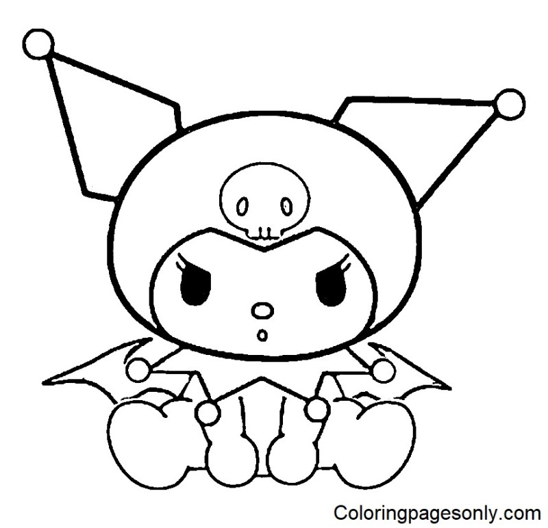 Create meme: kuromi coloring book, kuromi coloring book, kawaii coloring pages