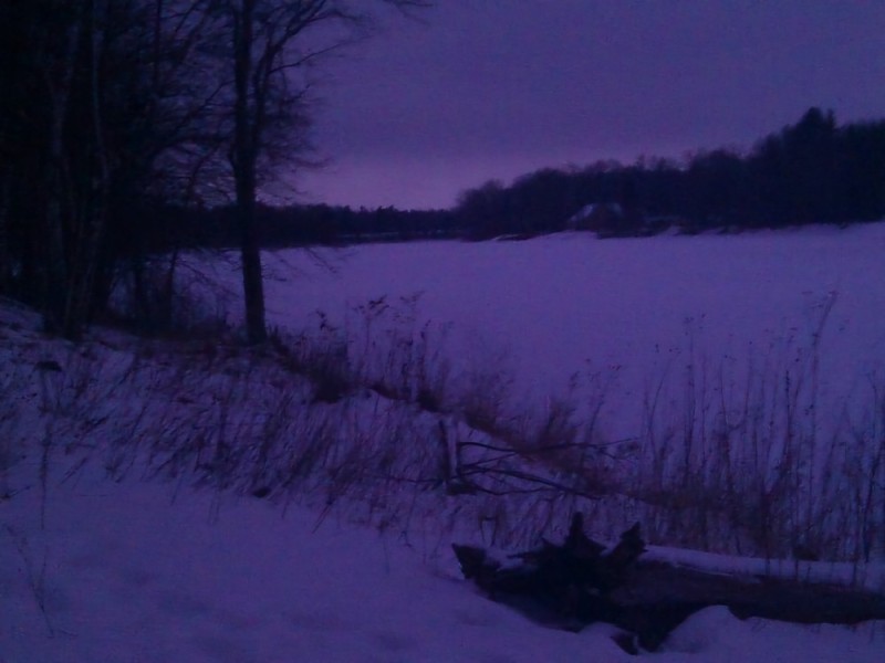 Create meme: winter sunset on the river, the Ugra Tovarkovo river, winter 