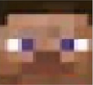 Create meme: Steve, Blurred image, the head of Steve from minecraft 0.14
