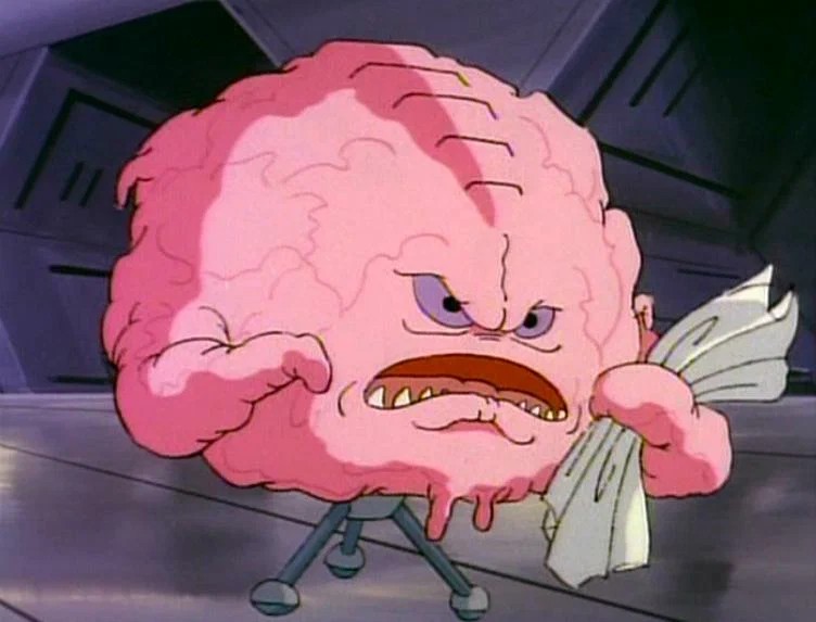 Create meme: krang teenage Mutant Ninja Turtles 1987, kreng , brain of ninja turtles krang