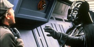 Create meme: from star wars, Darth Vader choking Admiral, star wars 1977