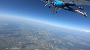 Create meme: tandem skydiving, jumping, parachute jump