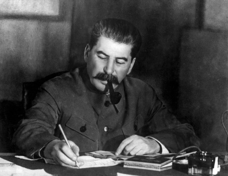 Create meme: Stalin with a pipe, The Soviet underground worker, photos of Stalin