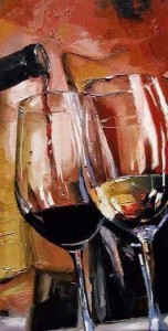 Create meme: oil painting, coffee, wine, wine painting, painting wine hearts with oil