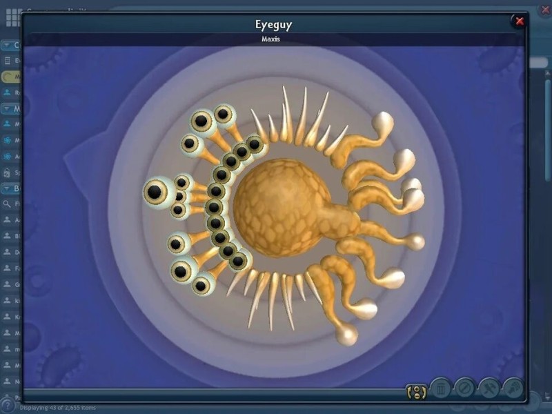 Создать мем: spore клетка eyeguy, spore клетка, spore